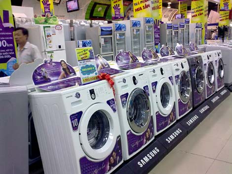 Một số mẫu mới của dòng máy giặt Samsung